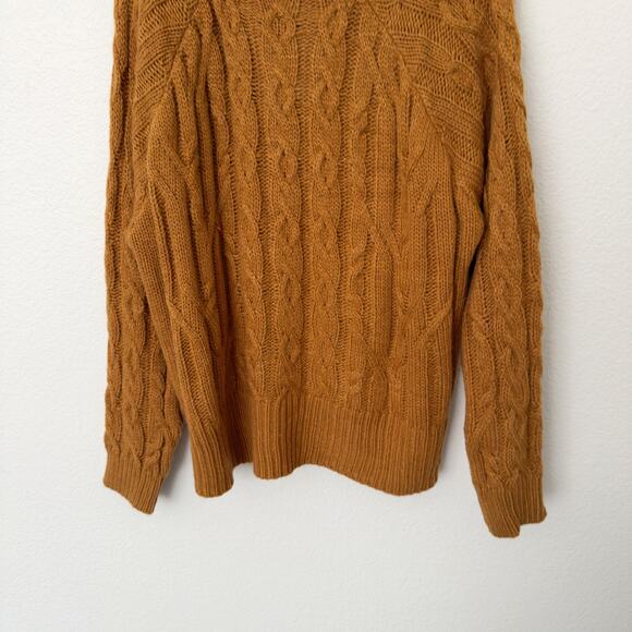 [Skylar Rose] VICI Once Upon A Fall Chunky Cable Knit Turtleneck Sweater NWT XL - Picture 8 of 12